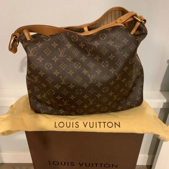 👜LOUIS VUITTON Delightful MM Shoulder Bag. 🎁 🤎RETIRED⭐️AUTHENTIC🌟 EUC - Picture 3 of 16
